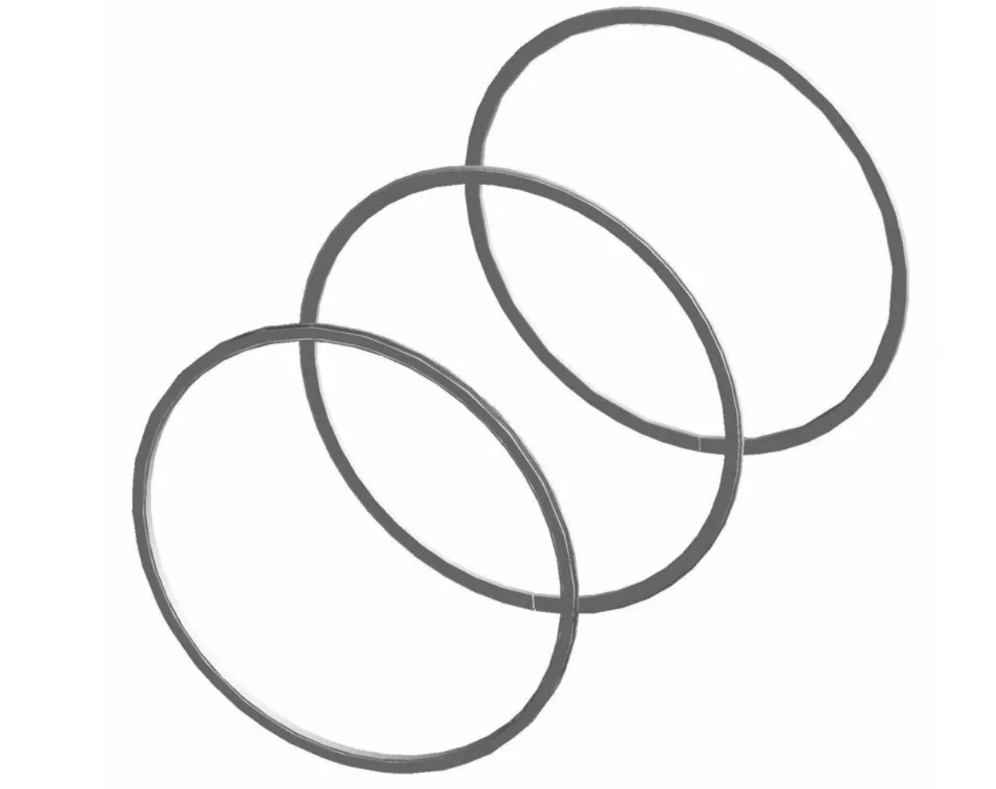 Комплект поршневых колец ( 3шт верхнее , среднее , нижнее один поршень ) 101 мм для VICTORY , INDIAN Kit-Ring Piston 101mm part 2203006 OEM Polaris