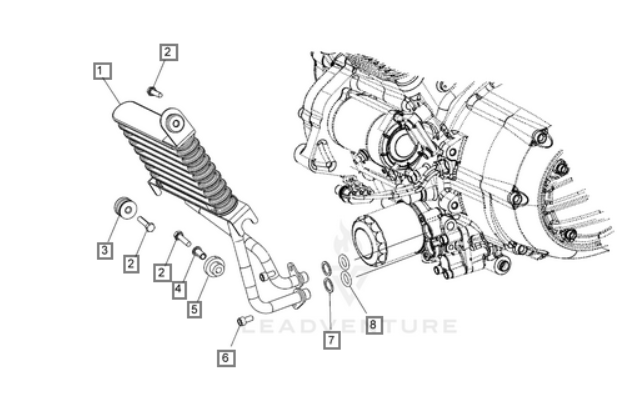 Уплотнительное кольцо ( Масляный радиатор двигателя ) O-Ring Part 5411356 OEM Polaris